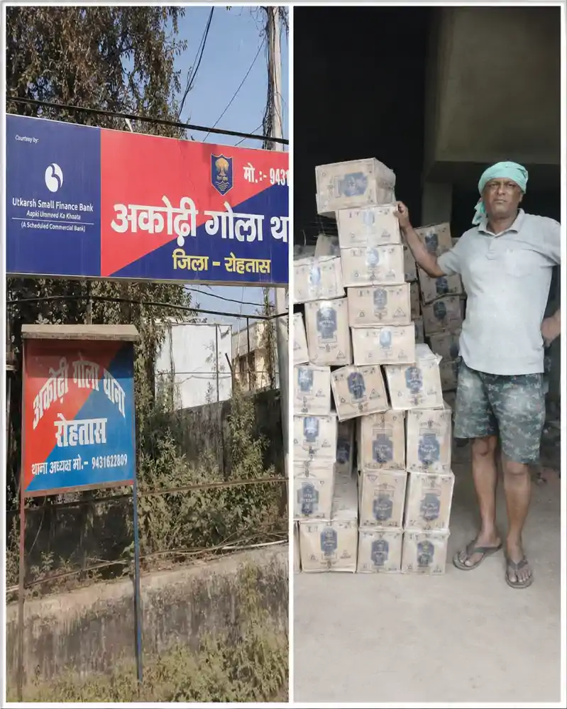 निर्माणाधीन भवन से एक ट्रक अंग्रेजी शराब बरामद, पुलिस जांच में जुटी