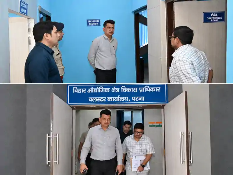बियाडा के प्रबंध निदेशक ने पाटलिपुत्र औद्योगिक क्षेत्र का किया निरीक्षण, अतिक्रमण, अवैध निर्माण एवं स्वच्छता संबंधी मामलों में कार्रवाई के निर्देश बियाडा के प्रबंध निदेशक ने पाटलिपुत्र औद्योगिक क्षेत्र का किया निरीक्षण, अतिक्रमण, अवैध निर्माण एवं स्वच्छता संबंधी मामलों में कार्रवाई के निर्देश