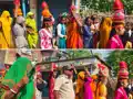 सिंघिया में निकली भव्य कलश शोभा यात्रा, नव दुर्गा मंदिर में कलश स्थापित