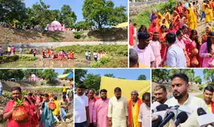 सीताकुंड के जल से निकली भव्य कलश यात्रा, हजारों श्रद्धालुओं ने की मां दुर्गा की आराधना