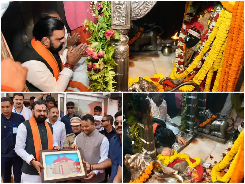 मुख्यमंत्री ने थावे मंदिर में की पूजा-अर्चना, बोले-मां की कृपा बिहारवासियों पर सदैव बनी रहे