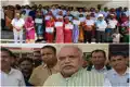 मंत्री श्रवण कुमार ने भूमिहीन परिवारों को सौंपा जमीन का पर्चा, एके-47 से गोली चलने पर दिया जवाब