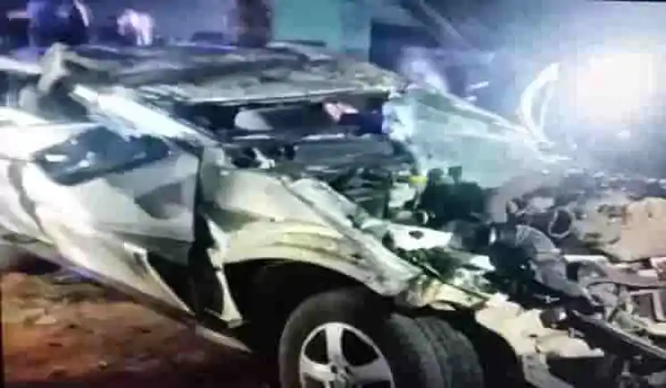 गढ़वा-रेहला मार्ग पर भीषण हादसा, हाईवा की टक्कर से स्कॉर्पियो सवार चार लोगों की मौ*त