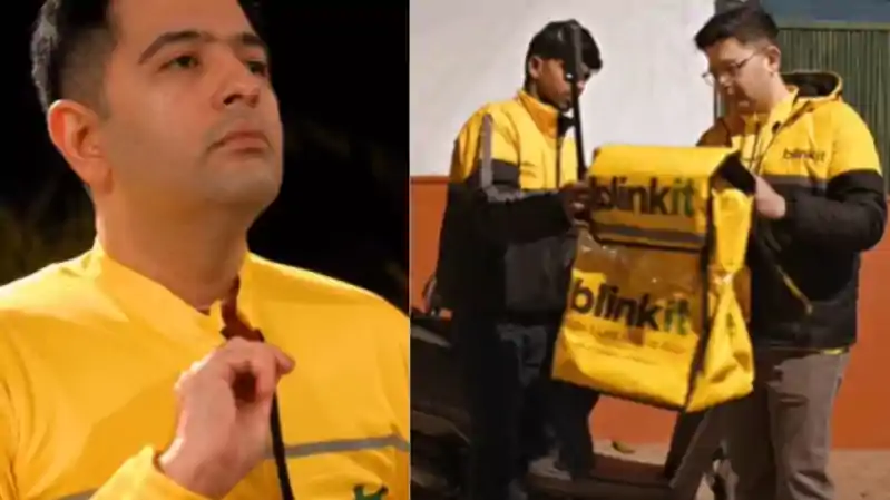 Blinkit डिलीवरी बॉय बनकर सड़कों पर उतरे राघव चड्ढा, लोगों के घर पहुंचाया सामान, वायरल हो रहा वीडियो राघव चड्ढा