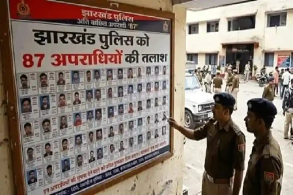 झारखंड पुलिस की ‘मोस्ट वांटेड’ सूची जारी, 18 जिलों के 87 फरार अपराधी रडार पर