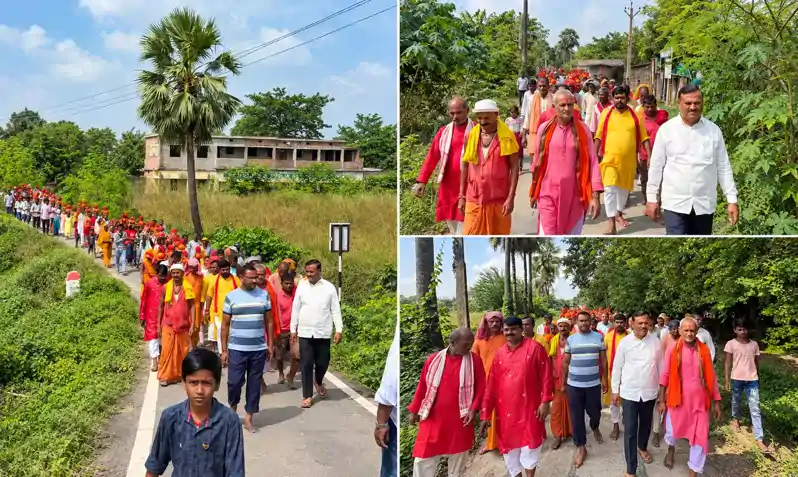 दूधपुरा में 600 कन्याओं ने निकाली भव्य कलश शोभा यात्रा, दुर्गा पूजा महोत्सव का हुआ शुभारंभ