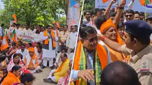 भाजपा का हल्ला बोल, जेएसएससी-जेपीएससी घोटाले की सीबीआई जांच और छात्रों पर दर्ज केस वापस हो 