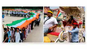 दूसरे दिन भी निकली डेढ़ किलोमीटर लंबी तिरंगा यात्रा, देशभक्ति के रंग में रंगा शहर