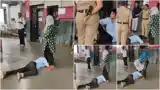 रेलवे स्टेशन पर रूठी लैला को मनाने पैरों में गिरा मजनू, SORRY बाबू..मुझे छोड़कर मत जाओ' वायरल हुआ वीडियो 