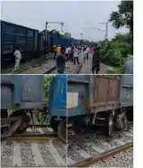 नालंदा: हिलसा रेलवे स्टेशन पर बड़ा हादसा टला, मालगाड़ी के चार डिब्बे पटरी से उतरे,  बड़े अधिकारी पहुंचे 
