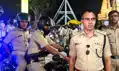दुर्गा पूजा की सुरक्षा को लेकर SP का निरीक्षण, असामाजिक तत्वों को सख्त चेतावनी