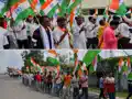 नेपाल सीमा पर स्थित बगहा में विशाल तिरंगा रैली, हाथों में तिरंगा लेकर निकले हजारों लोग