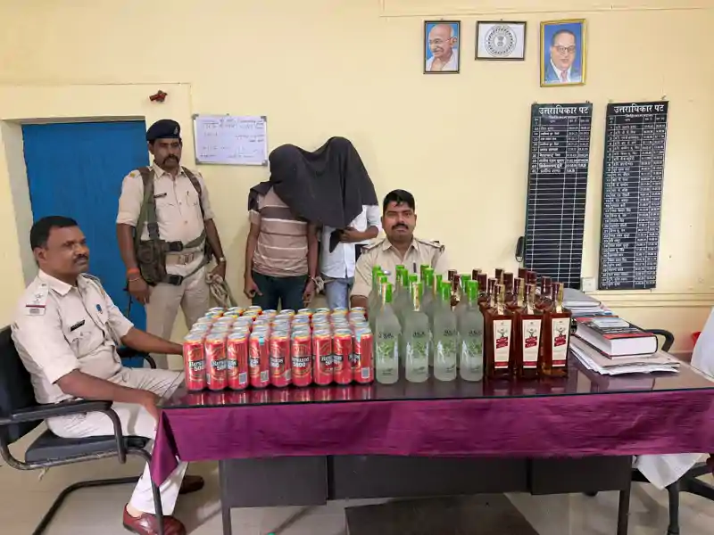 विदेशी शराब की खेप के साथ बिहार के दो तस्कर धराए, भेजे गए जेल