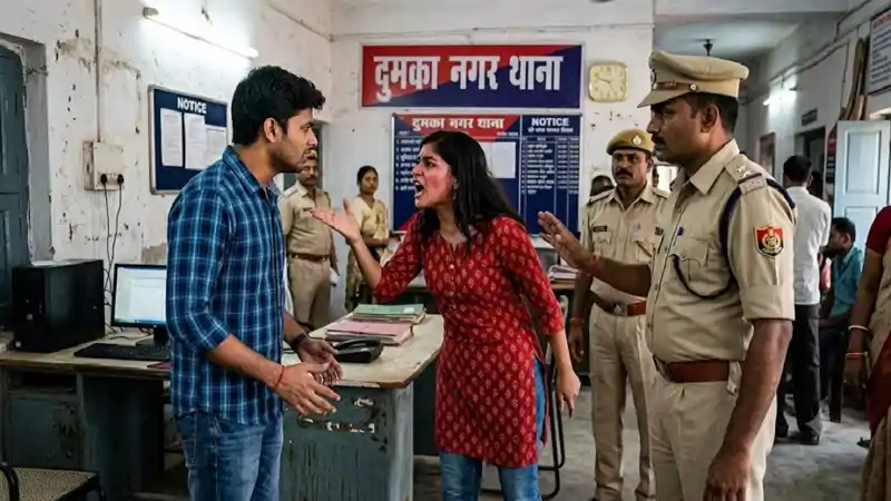 थाने में प्रेमी को पड़ा ऐसा थप्पड़ कि हो गया बेहोश! थाने में प्रेमी को पड़ा ऐसा थप्पड़ कि हो गया बेहोश!