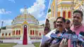 गणेश चतुर्थी की धूम, म्यांमार के बौद्ध मंदिर की आकृति का भव्य पंडाल, विधायक भी पहुंचे 