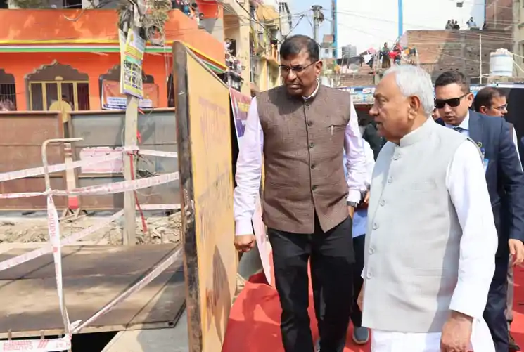 मुख्यमंत्री ने कुर्जी नाला (राजीव नगर नाला) निर्माण योजना तथा आनन्दपुरी नाला निर्माण योजना का किया निरीक्षण, तेजी से कार्य पूर्ण करने का दिया निर्देश