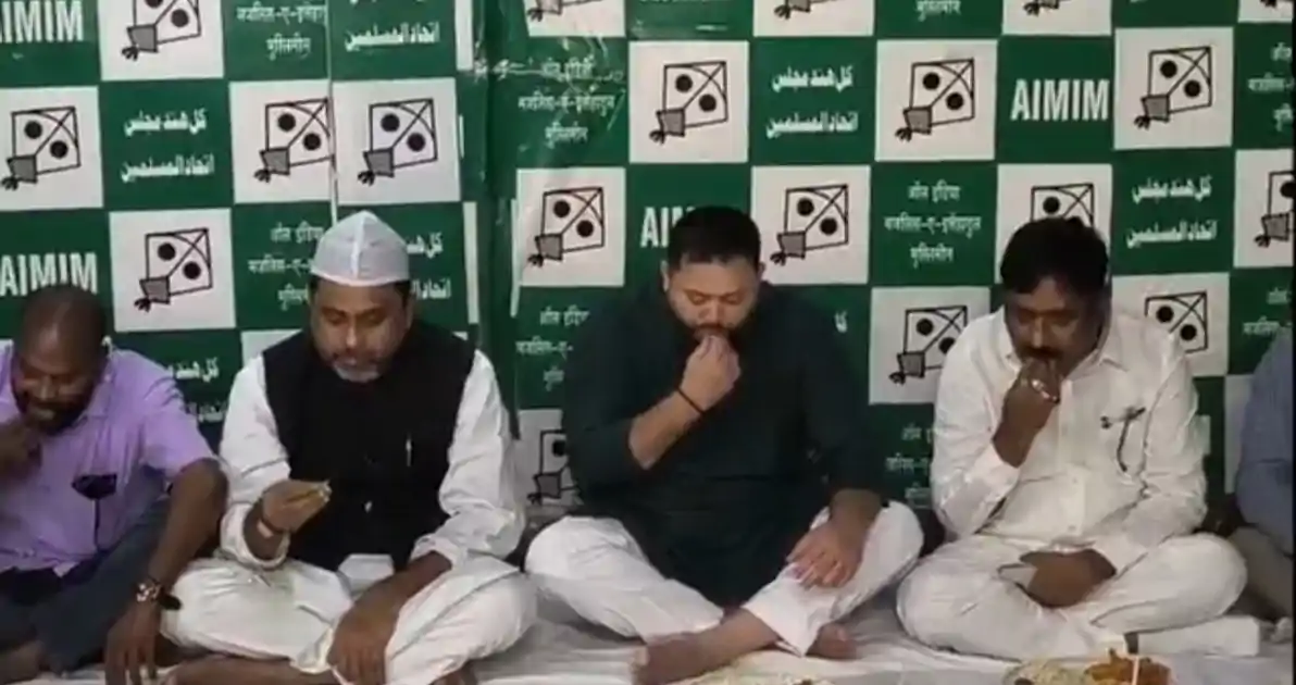 राज्यसभा चुनाव से पहले सियासत गरम, इफ्तार पार्टी में पहुंचे तेजस्वी, होटल में ठहरे RJD विधायक