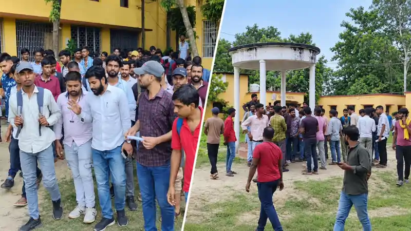 CIA परीक्षा के नाम पर 1100 रुपये शुल्क वसूली का आरोप, छात्रों के विरोध के बाद परीक्षा स्थगित CIA परीक्षा के नाम पर 1100 रुपये शुल्क वसूली का आरोप, छात्रों के विरोध के बाद परीक्षा स्थगित