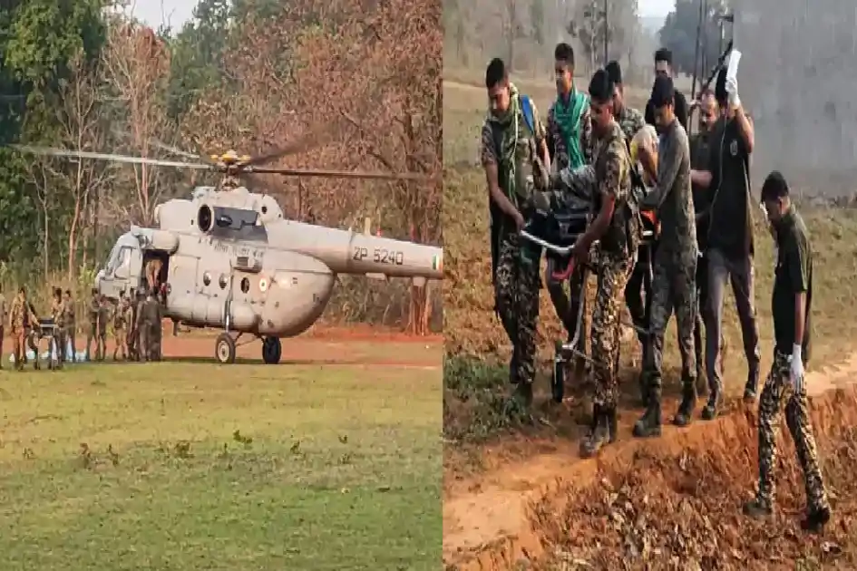 सारंडा : नक्सलियों से मुठभेड़ में घायल 4 जवान एयरलिफ्ट, एक करोड़ के इनामी मिसिर बेसरा की तलाश जारी 