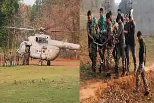 सारंडा : नक्सलियों से मुठभेड़ में घायल 4 जवान एयरलिफ्ट, एक करोड़ के इनामी मिसिर बेसरा की तलाश जारी 