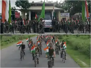 SSB ने निकाली 20 किलोमीटर साइकिल रैली, फिट इंडिया मूवमेंट के तहत लोगों को किया जागरूक SSB ने निकाली 20 किलोमीटर साइकिल रैली, फिट इंडिया मूवमेंट के तहत लोगों को किया जागरूक