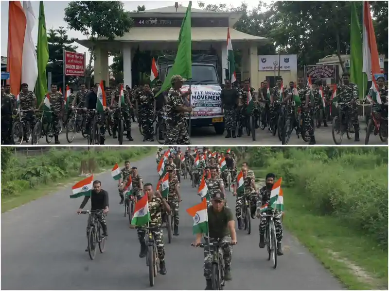 SSB ने निकाली 20 किलोमीटर साइकिल रैली, फिट इंडिया मूवमेंट के तहत लोगों को किया जागरूक SSB ने निकाली 20 किलोमीटर साइकिल रैली, फिट इंडिया मूवमेंट के तहत लोगों को किया जागरूक