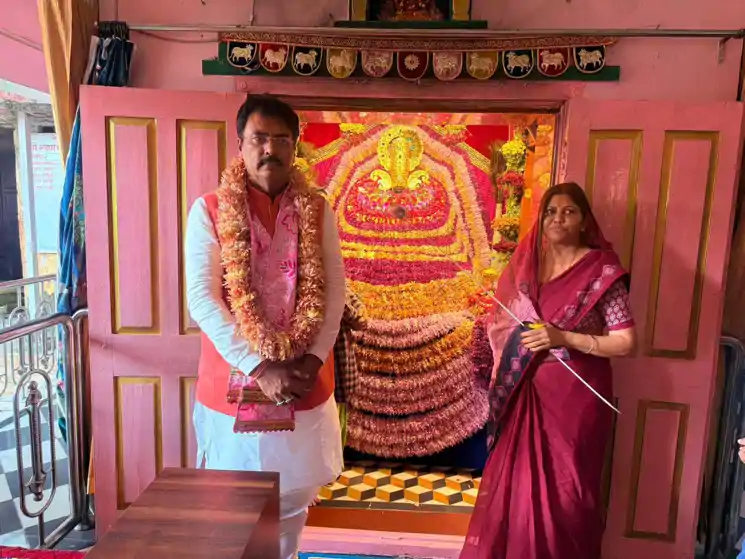 नई जिम्मेदारी मिलते ही दरभंगा पहुंचे भाजपा प्रदेश अध्यक्ष संजय सरावगी, खाटू-श्याम मंदिर में टेका माथा