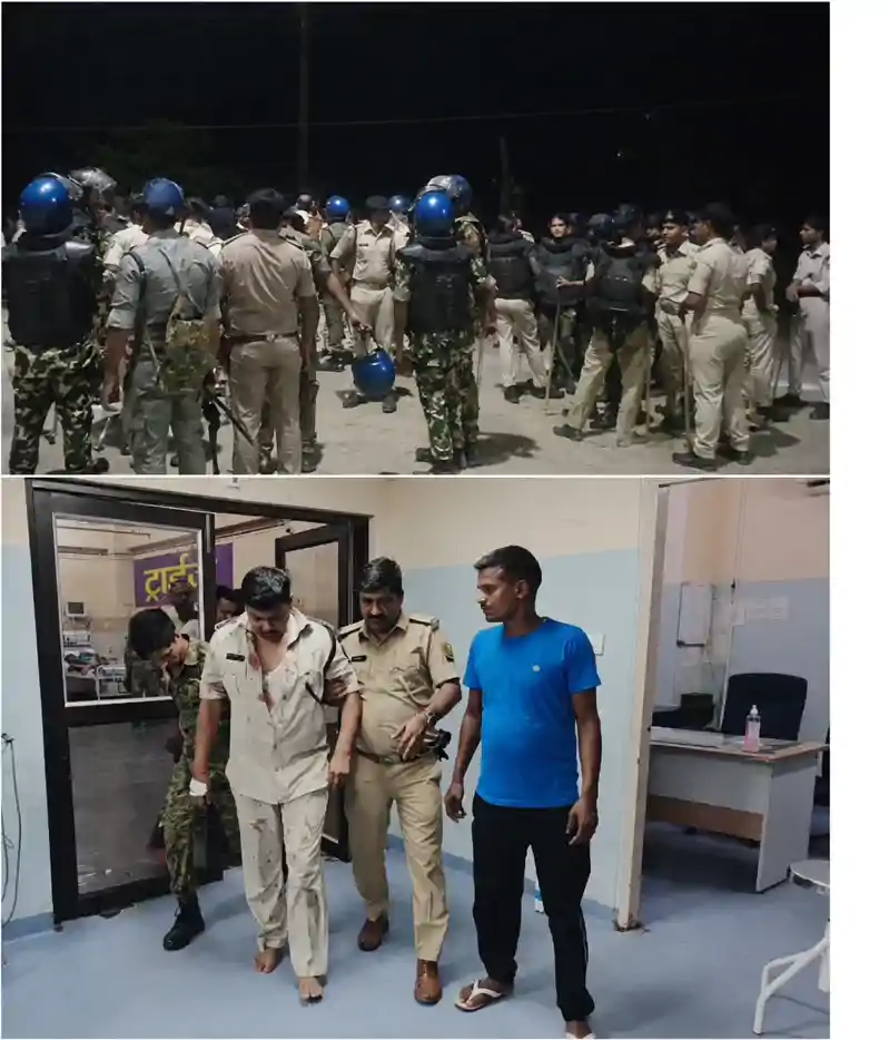 पुलिस वाहन से युवक की मौत, भारी बवाल, हवाई फायरिंग भी, दो इंस्पेक्टर समेत आठ पुलिसकर्मी घायल 