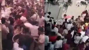 AIMIM उम्मीदवार की नामांकन सभा में बिरयानी की जमकर हुई लूट, धक्का-मुक्की और हाथापाई भी 