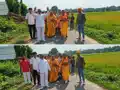 भोरे में धूमधाम से निकली 24वीं जल यात्रा, अगले वर्ष रजत जयंती मनाएगी दुर्गा पूजा समिति