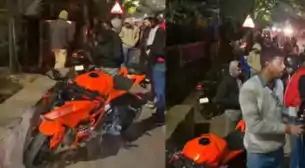 धनबाद के पॉश इलाके में देर रात हादसा, बाइक रेस के दौरान तीन बाइकें टकराईं