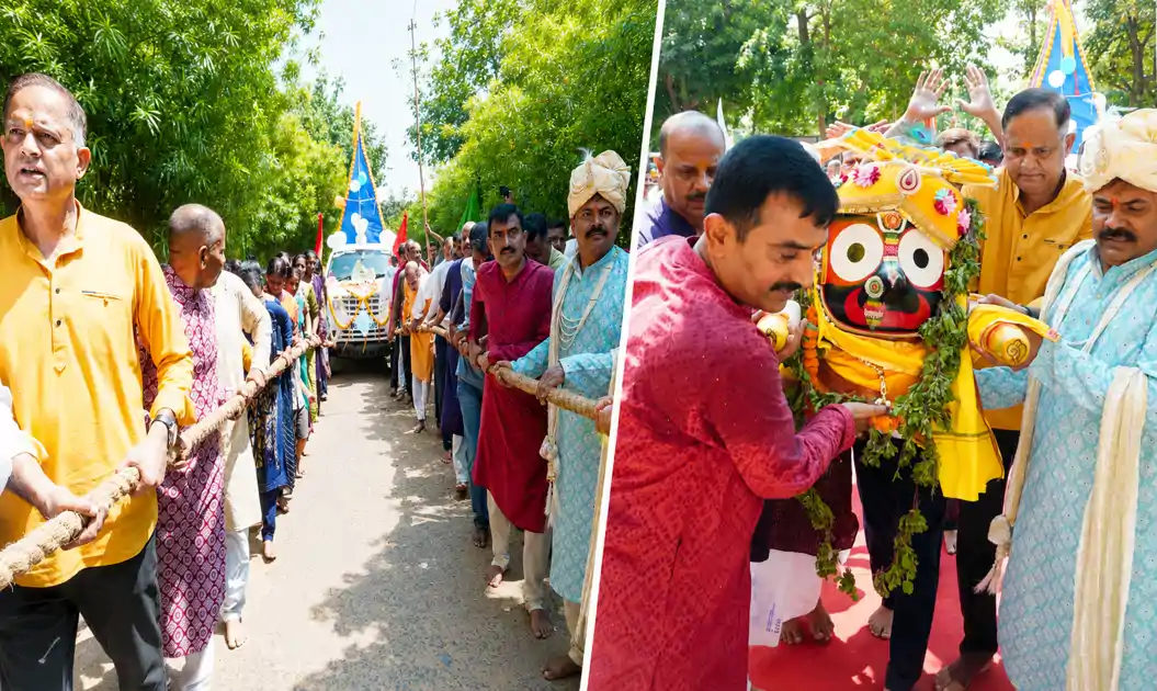 215 बटालियन सीआरपीएफ ने निकाली श्री जगन्नाथ जी की रथ यात्रा