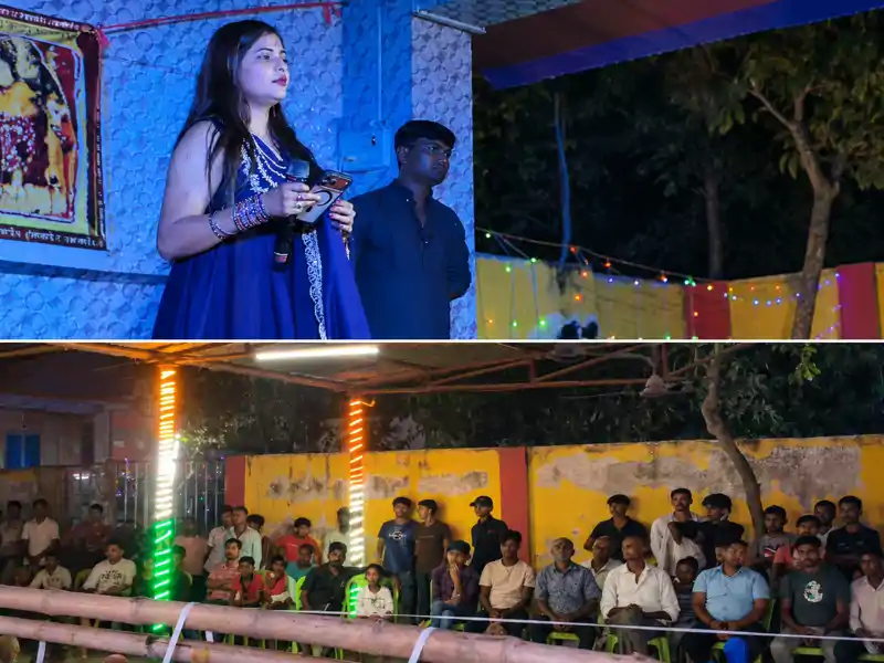 भव्य मैया जागरण का आयोजन, मां भगवती के जयकारों से गूंजा पूरा क्षेत्र भव्य मैया जागरण का आयोजन, मां भगवती के जयकारों से गूंजा पूरा क्षेत्र