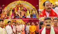 दुर्गा पूजा के साथ-साथ बनारस की तर्ज पर भव्य गंगा आरती का आयोजन, पूर्व सीएम ने किया उद्घाटन