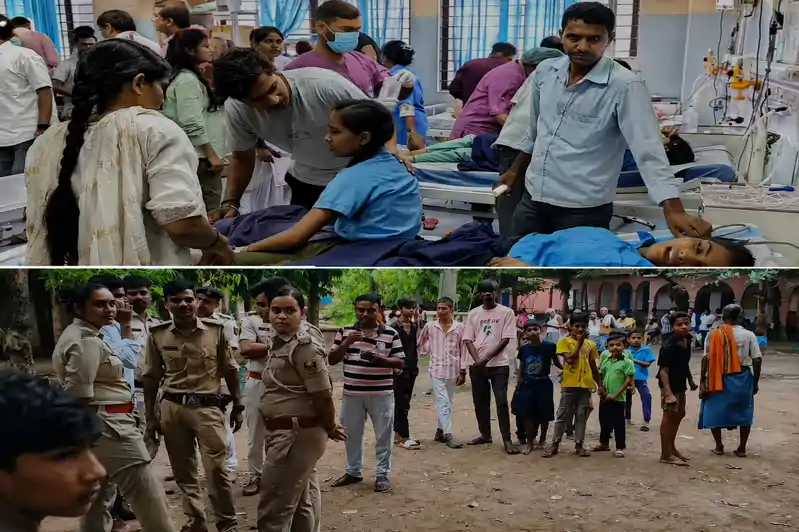 मिड डे मील खाने से 18 छात्राओं की बिगड़ी तबीयत, सब्जी में नमक की जगह सर्फ डाल दिया मिड डे मील खाने से 18 छात्राओं की बिगड़ी तबीयत, सब्जी में नमक की जगह सर्फ डाल दिया