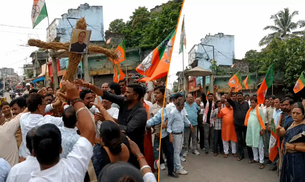 सदर अस्पताल में लापरवाही से प्रसूता, नवजात की मौत, भाजपा का उग्र प्रदर्शन