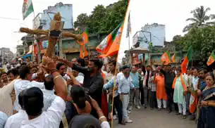 सदर अस्पताल में लापरवाही से प्रसूता, नवजात की मौत, भाजपा का उग्र प्रदर्शन
