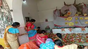 13 फल, 13 फूल और 13 मिष्ठान... विशेष विधान से हुई मां बिपद्तारिणी की पूजा