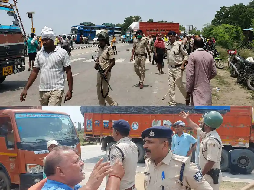 एनकाउंटर में युवक की मौत के बाद भोजपुर में भारी बवाल, खूब चले ईंट-पत्थर, 2 दारोगा समेत कई पुलिसकर्मी सस्पेंड
