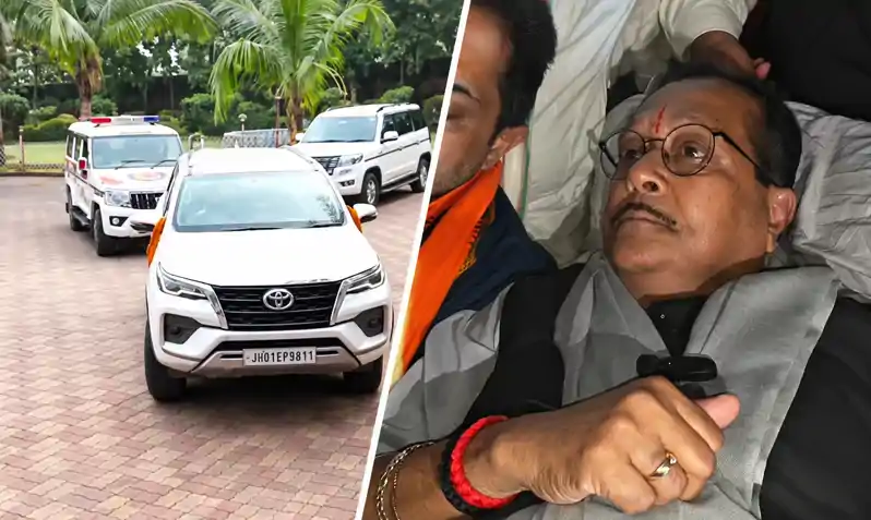 विस्थापितों के आंदोलन में हाई वोल्टेज ड्रामा, वार्ता विफल होते ही धरने पर लेट गए वित्त मंत्री