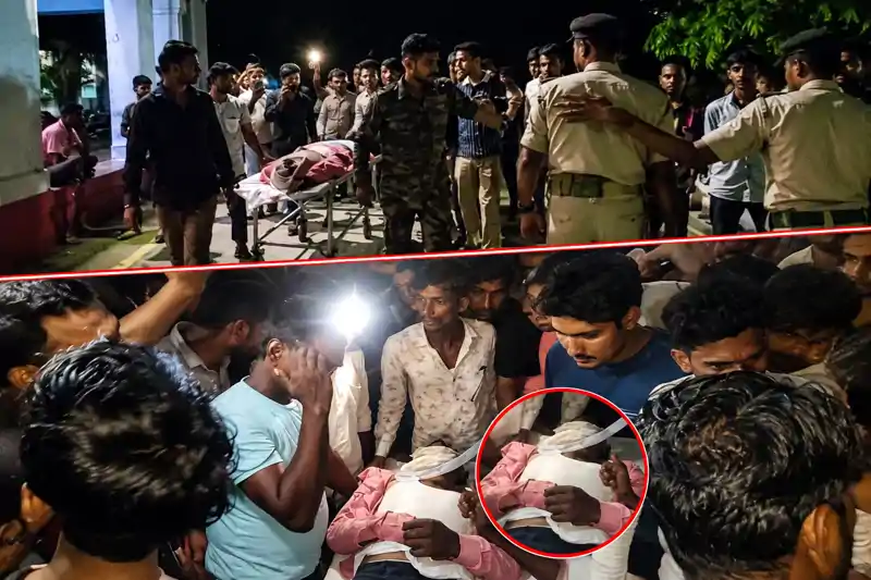 शिक्षक की हत्या का आरोप, परिजनों ने अस्पताल गेट पर शव रखकर किया सड़क जाम, पुलिस पर गंभीर आरोप.. शिक्षक की हत्या का आरोप, परिजनों ने अस्पताल गेट पर शव रखकर किया सड़क जाम, पुलिस पर गंभीर आरोप..
