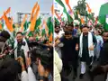 बैरिकेडिंग तोड़ आगे बढ़े तेजस्वी यादव, वाटर कैनन चलाया गया, पटना में भारी बवाल