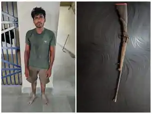 बेगूसराय: देसी हथियार के साथ युवक गिरफ्तार, नीमा चांदपुरा पुलिस की बड़ी कार्रवाई बेगूसराय: देसी हथियार के साथ युवक गिरफ्तार, नीमा चांदपुरा पुलिस की बड़ी कार्रवाई