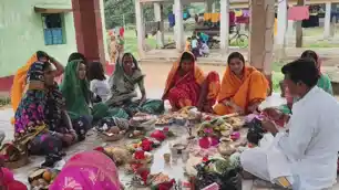 कर्माटांड़ में धूमधाम से मनाई गई बिपदतरिणी पूजा, तेलकियारी गांव में उमड़ी श्रद्धालुओं की भीड़