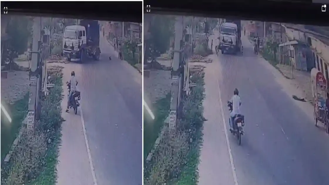 बगहा में CCTV में कैद मौत का मंजर: बच्चे को बचाने के लिए मुड़ा ट्रक, होटल संचालक को कुचल गया