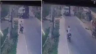 बगहा में CCTV में कैद मौत का मंजर: बच्चे को बचाने के लिए मुड़ा ट्रक, होटल संचालक को कुचल गया