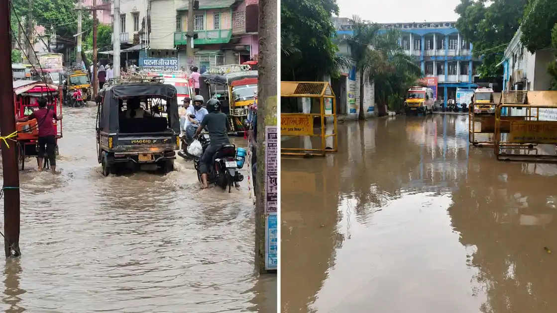 हल्की बारिश में ही सड़क से लेकर सदर अस्पताल तक डूबा, जलजमाव से बेहाल जमुई