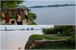 सिकरहना का कटाव बना काल, लालपरसा के आधा दर्जन परिवारों पर मंडराया खतरा सिकरहना का कटाव बना काल, लालपरसा के आधा दर्जन परिवारों पर मंडराया खतरा