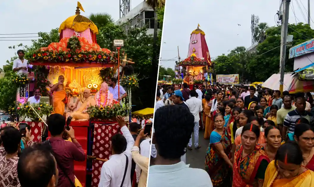 जय जगन्नाथ से गूंजा वातावरण, भक्ति, उल्लास के साथ निकली भगवान श्री जगन्नाथ की भव्य रथ यात्रा