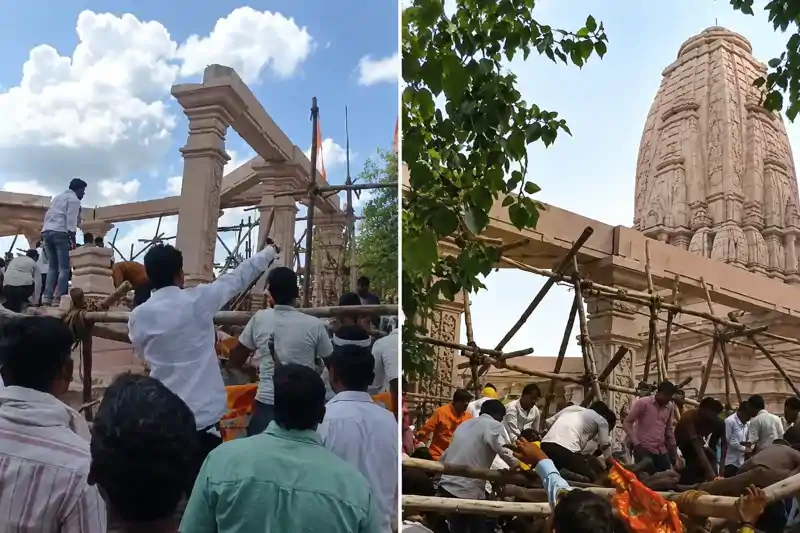 महाराष्ट्र के मारुति मंदिर में बड़ा हादसा, सभा मंडप की छत गिरने से 7 श्रद्धालुओं की मौत, 30 घायल, मलबे में अभी भी कई फंसे...